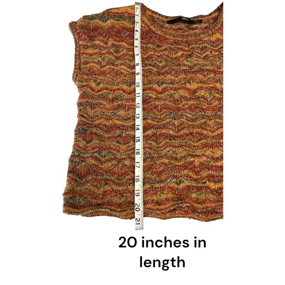 Hand-Knit Kensie Multicolor Zigzag Sweater - Picture 7 of 7